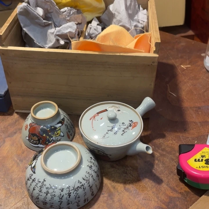 陶瓷小六古美术工艺品