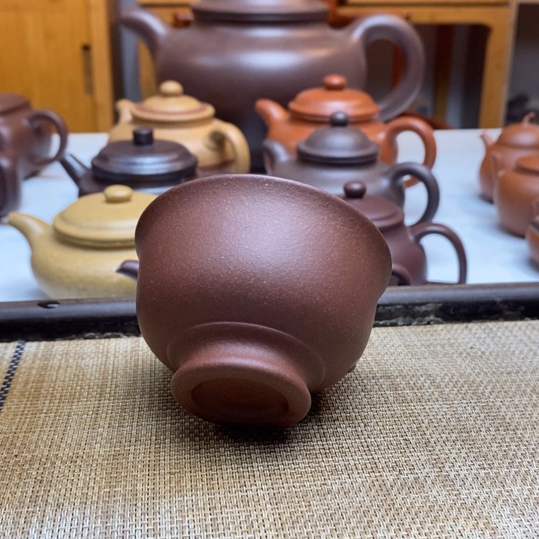 茶壶紫砂100毫升四号井老紫泥主人杯
