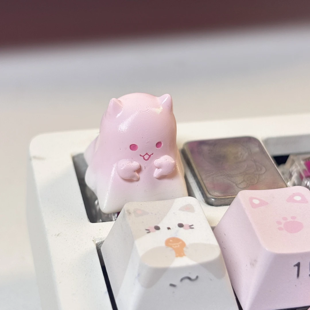 【粉色糖果幽灵】芝麻定制个性键帽！