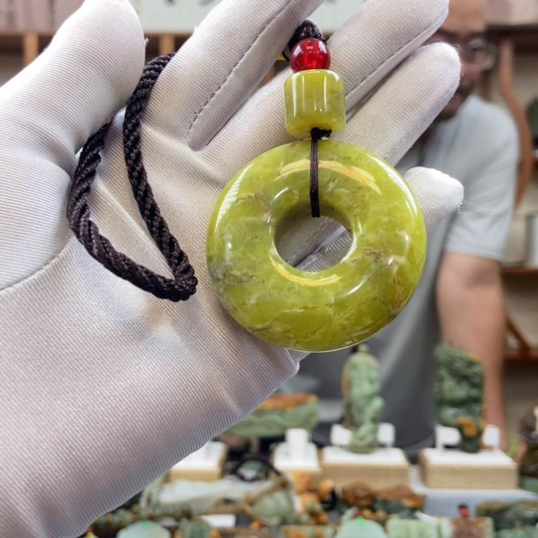 蛇纹石玉未镶嵌手把玉琮（多样性发一件