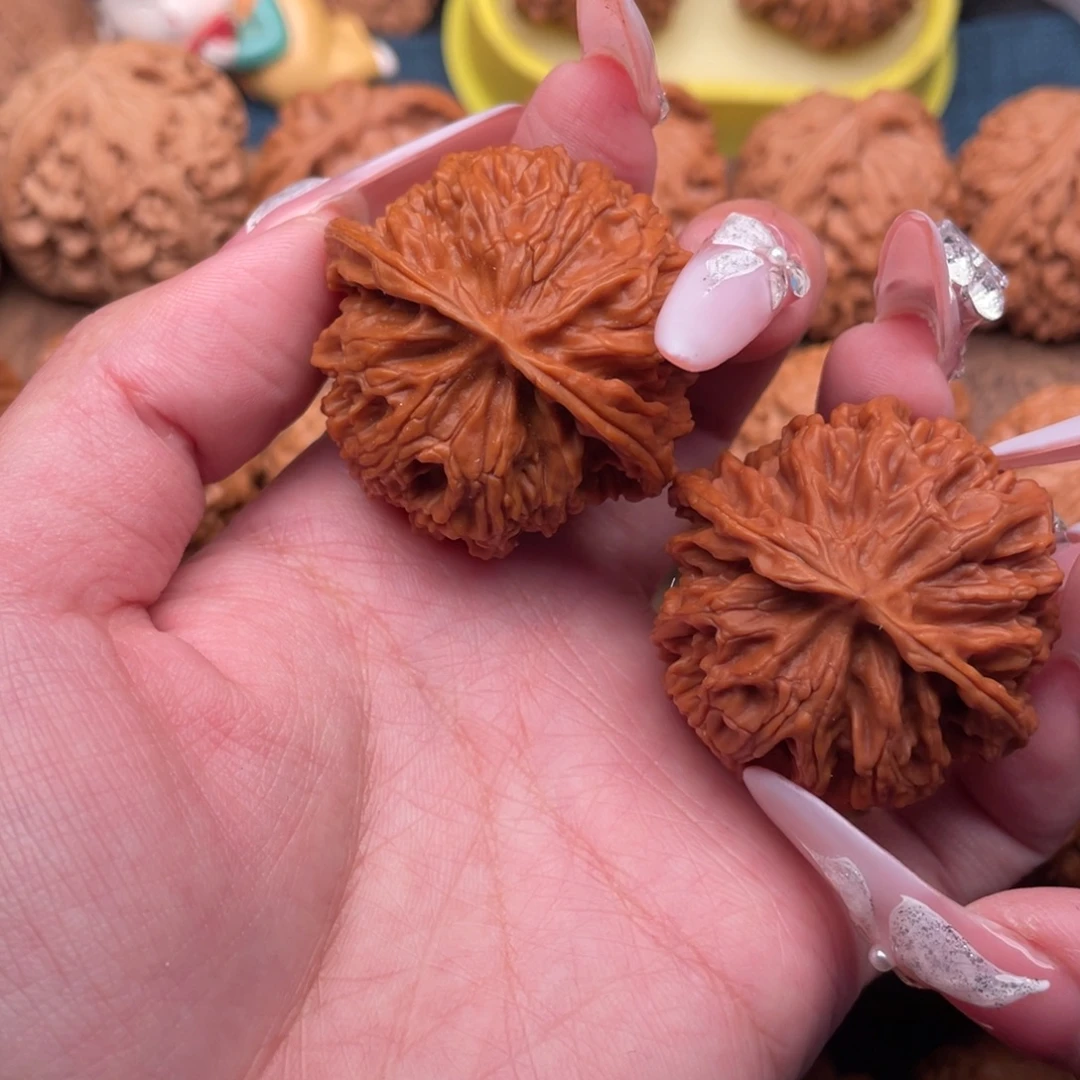 把件文玩核桃全品精配满肉球苹果园41