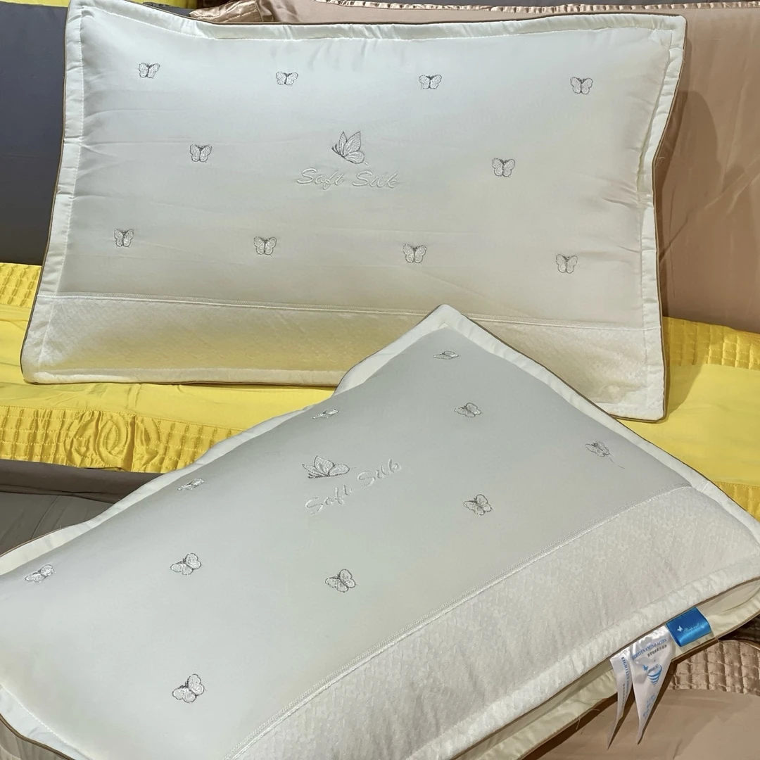 康芙特家纺2025新款全棉贡缎刺绣枕