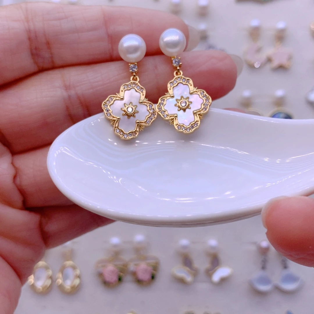 耳饰淡水珍珠合金