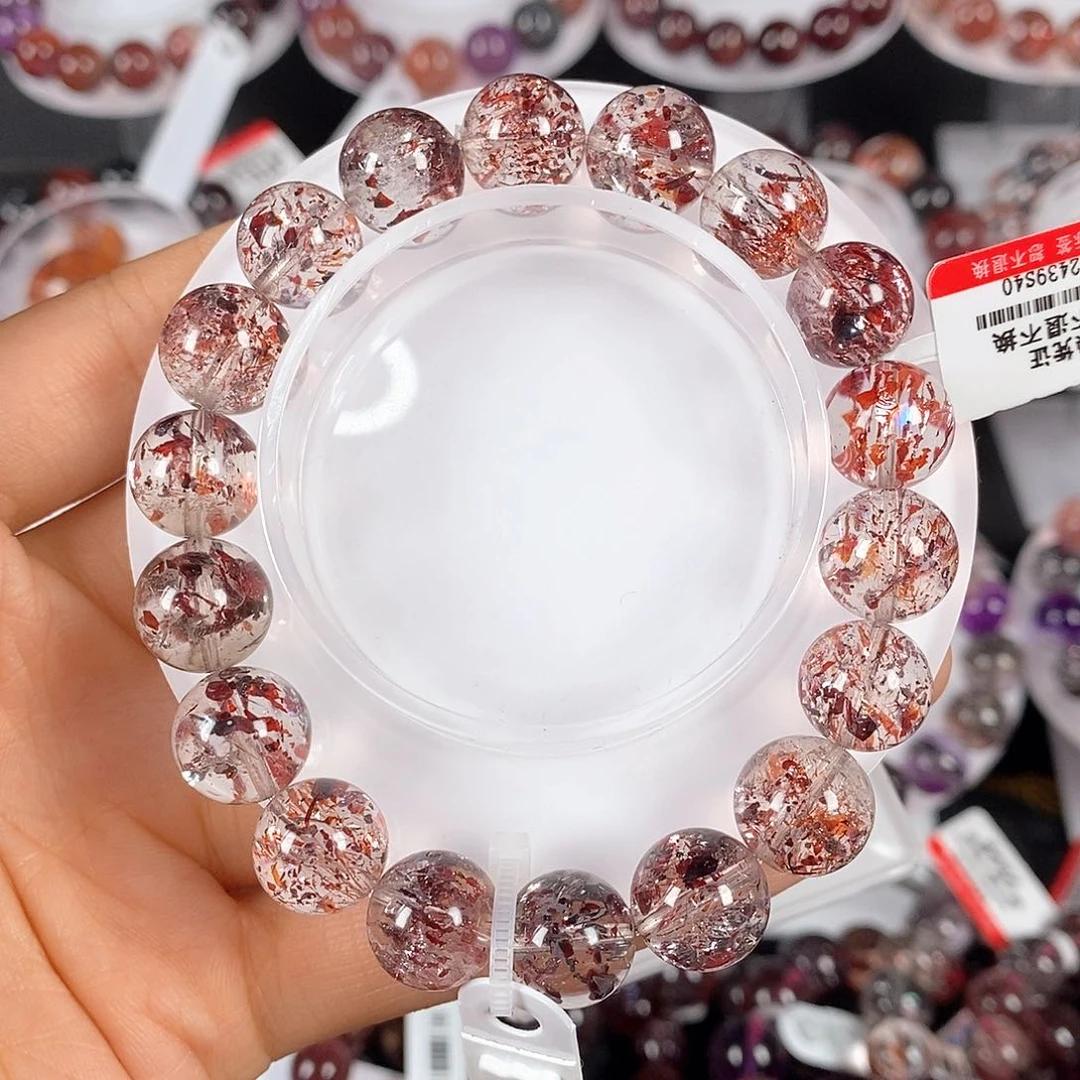 水晶手链未镶嵌黑红毒液金草莓12