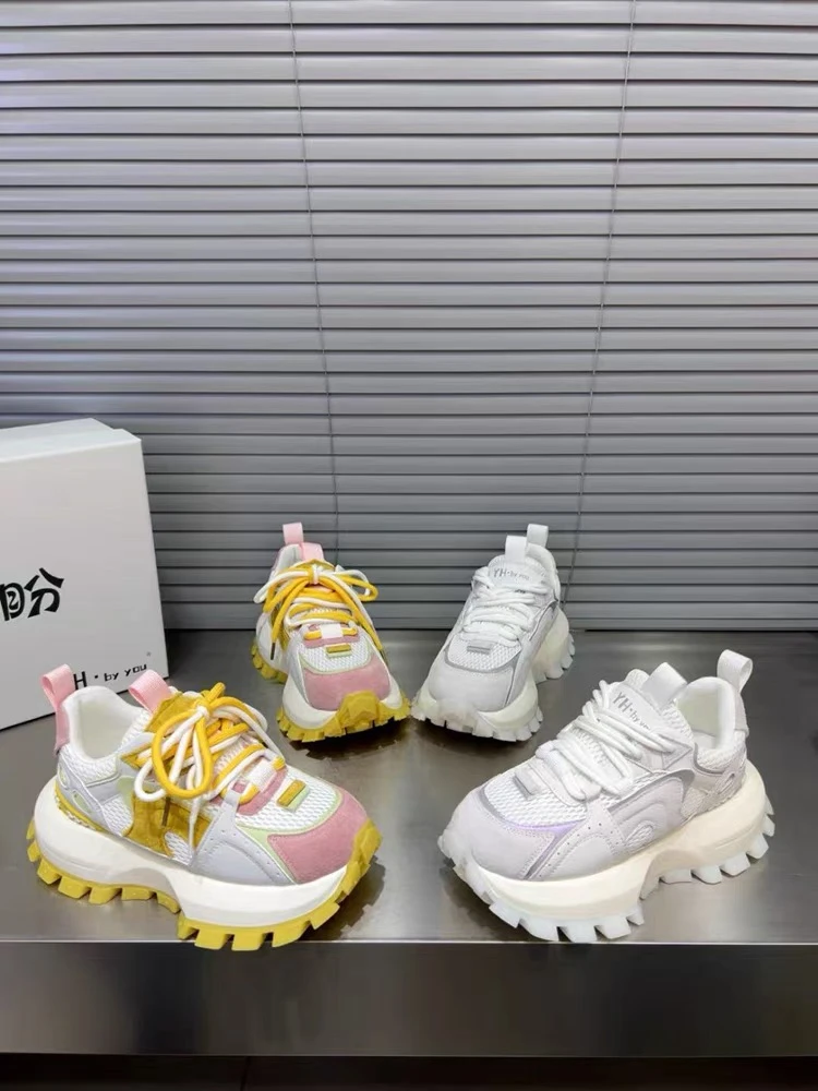 【编号001-040】2025春夏新款拼色阿甘鞋女时尚百搭休闲老爹鞋PX