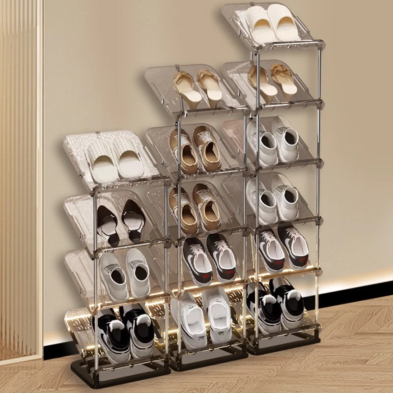 简易鞋架2024爆款入户门家用门口超窄小型拖鞋收纳架多层小窄鞋柜