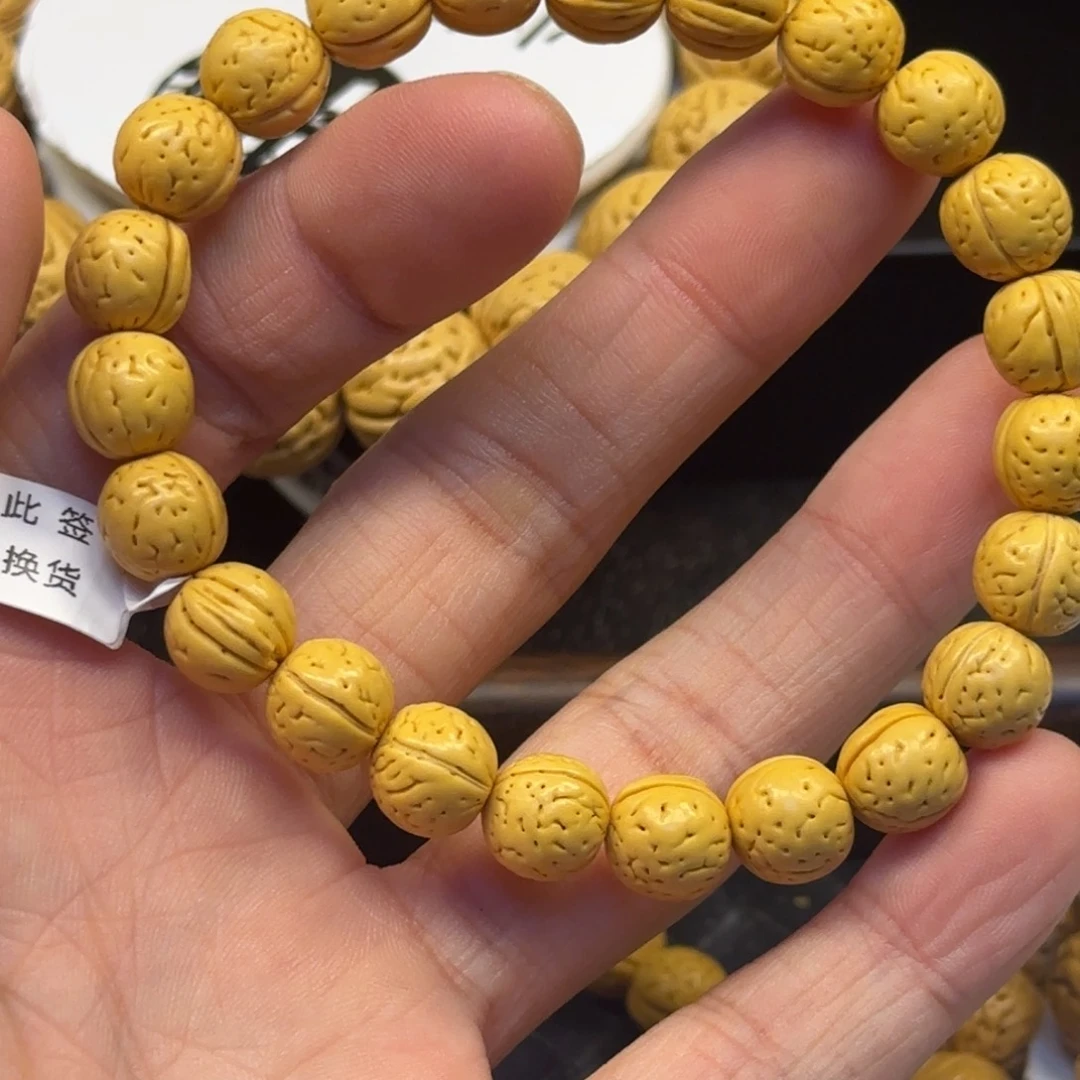 火****手串桃核精品盘锦金豆