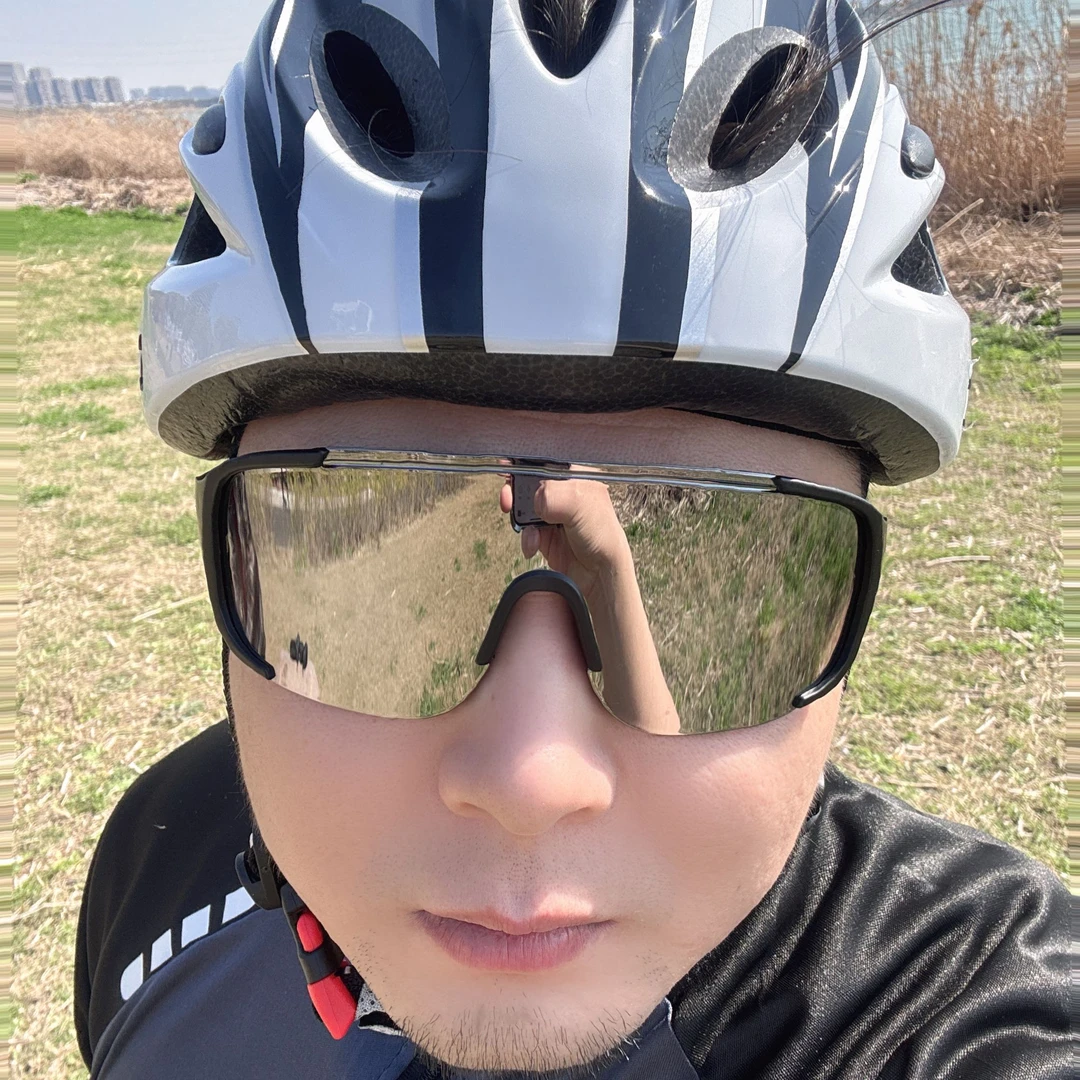 时尚潮流大框户外骑行眼镜网红墨镜个性男女登山滑雪眼镜户外运动
