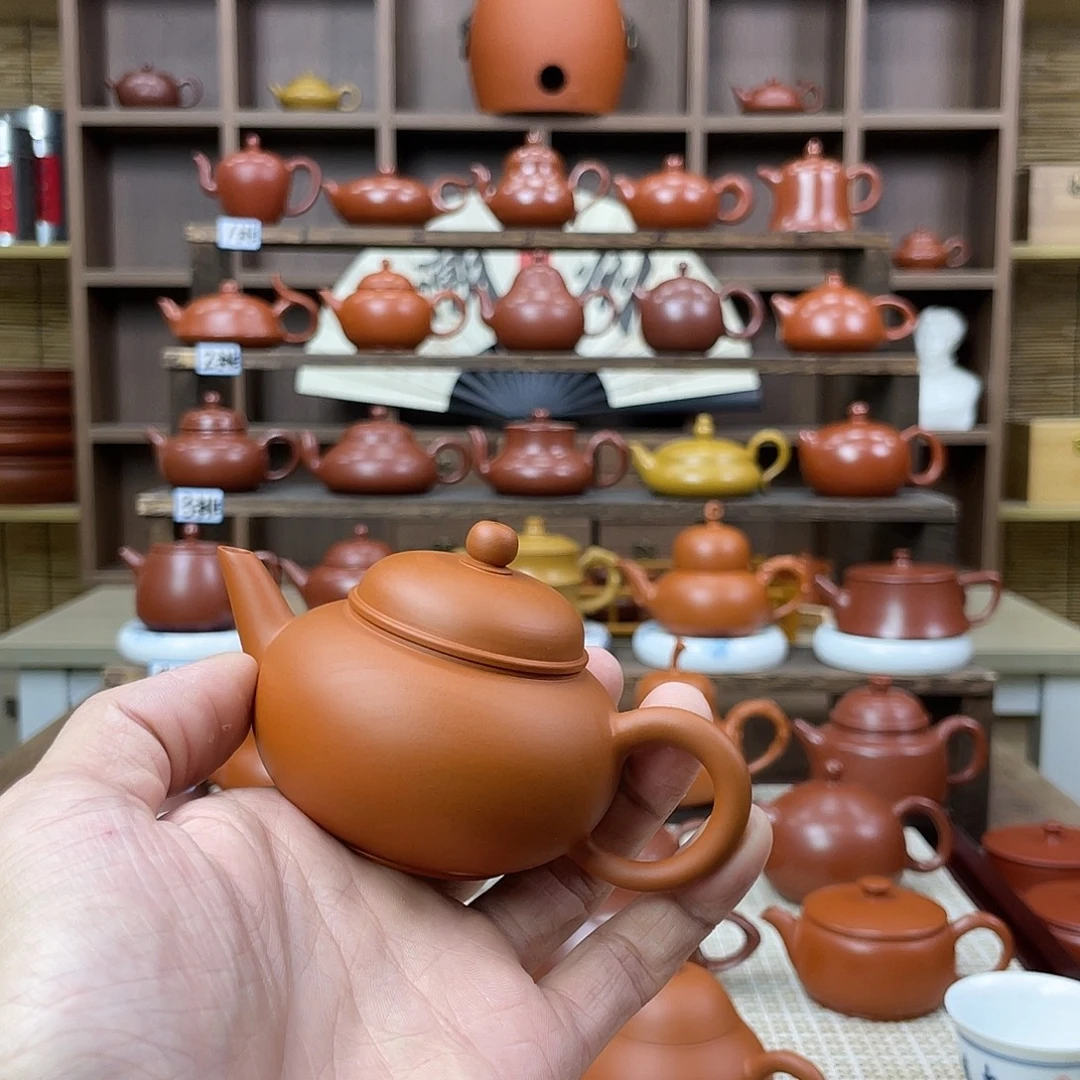 和***寅茶壶紫砂潮州手拉壶鸡蛋黄泥
