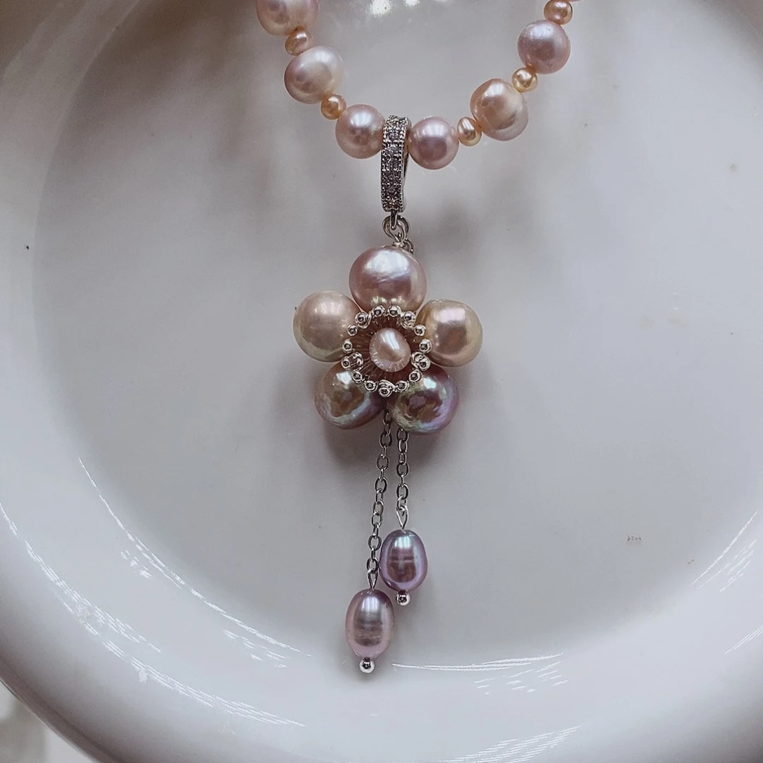 耳饰淡水珍珠银S925镶嵌