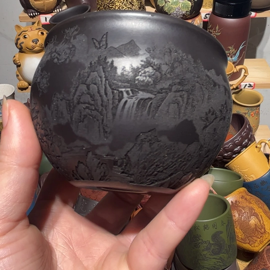 紫砂茶杯宜兴紫砂主人杯