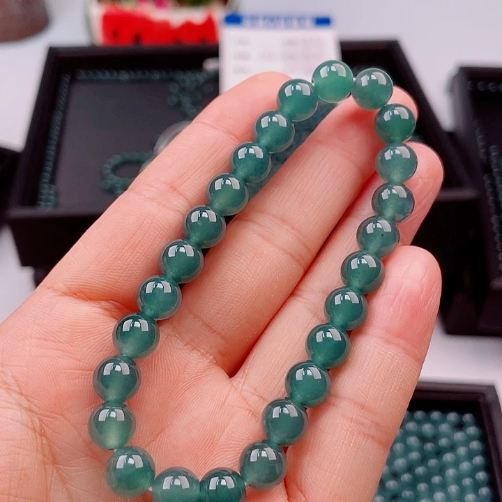 犯****未镶嵌手链翡翠多样性发货