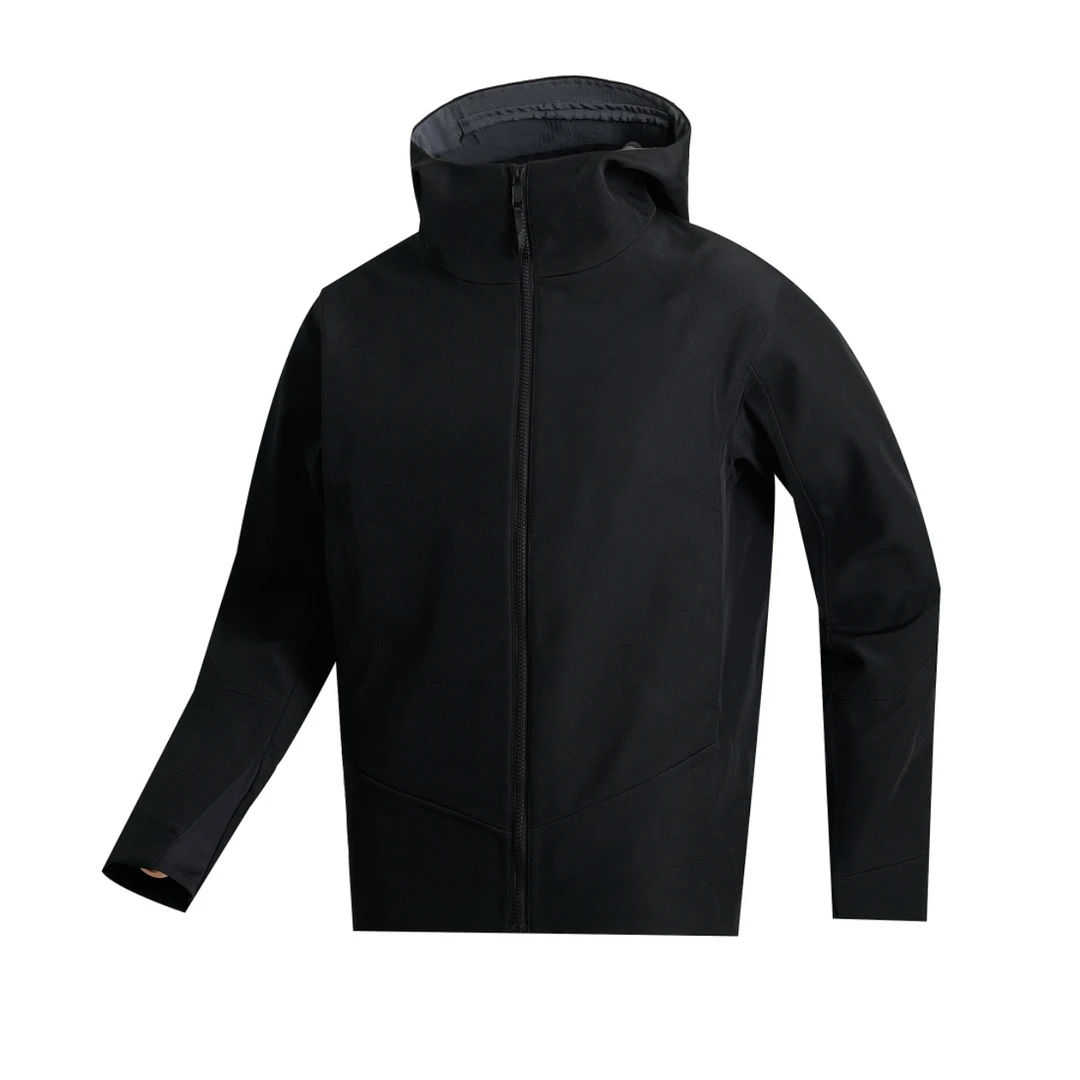 25年春季V系列新款男子休闲商务商茑加绒全压胶软壳连帽冲锋衣