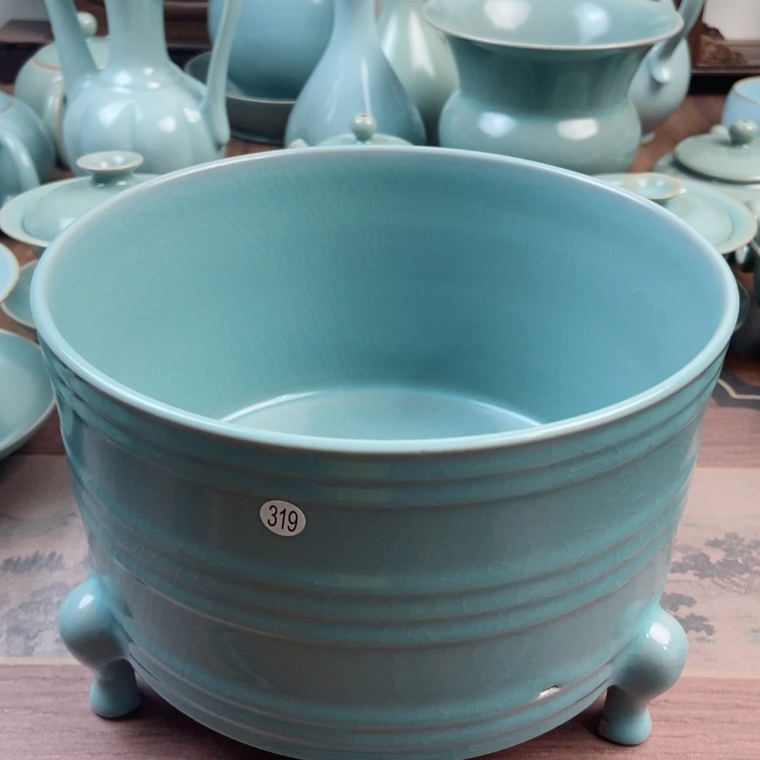 摆件瓷原产地原矿汝瓷～茶器