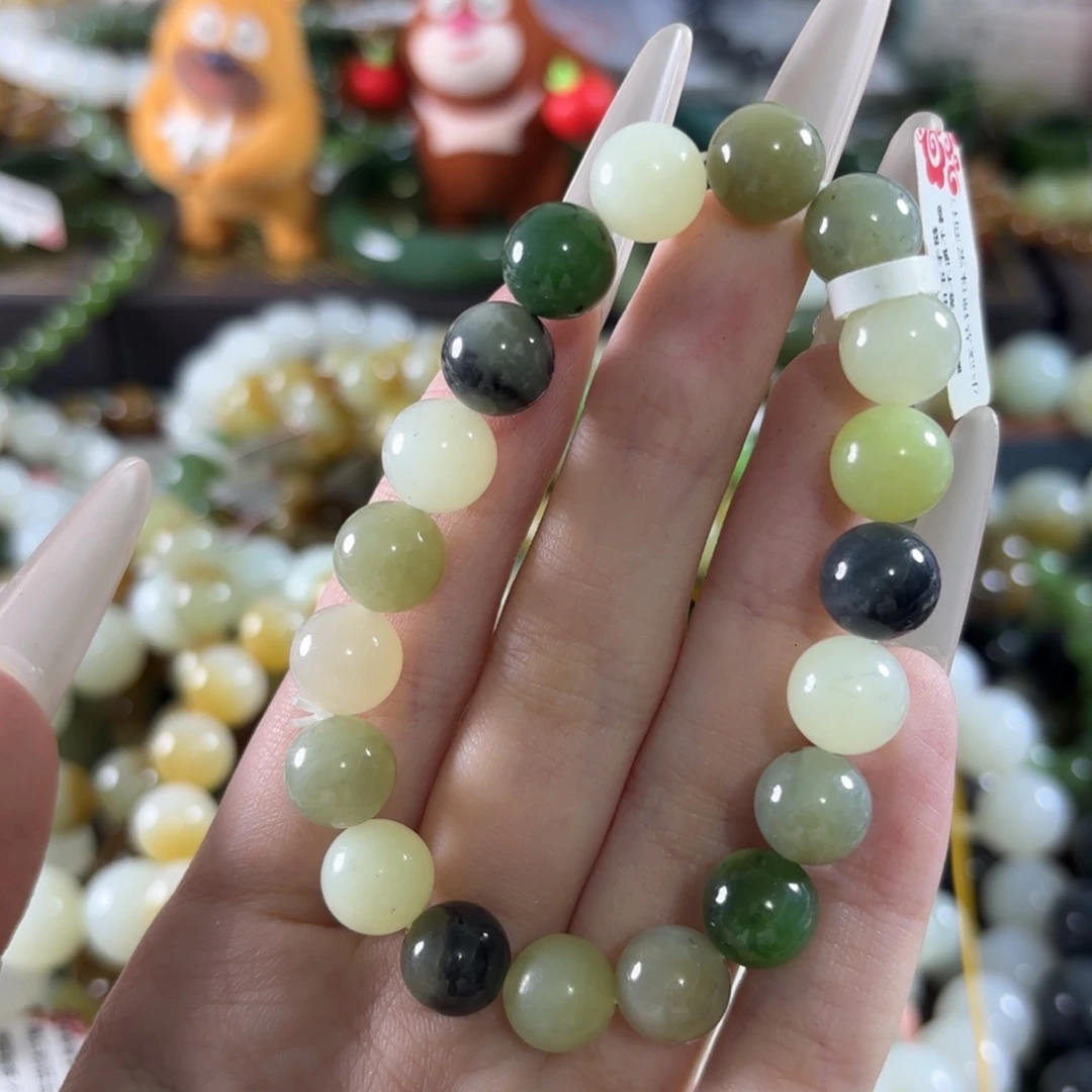 和田玉未镶嵌手链110