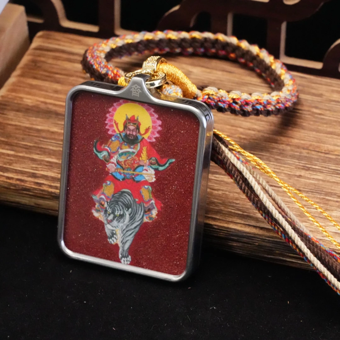 天然辰砂【黑虎玄坛赵公明】多用款赠链 X279 多样性发一