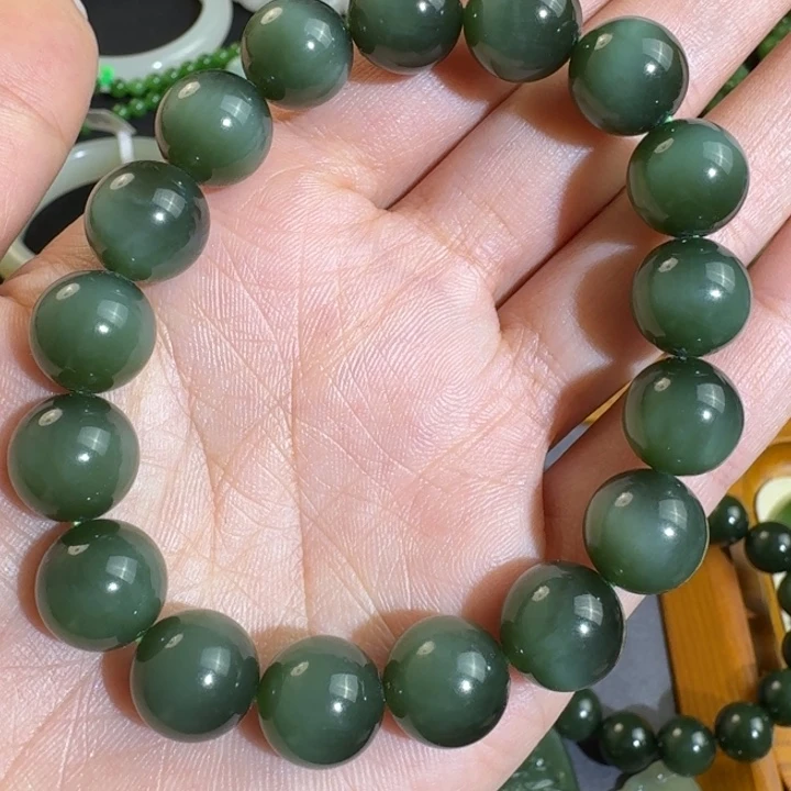 和田玉（碧玉）未镶嵌手串