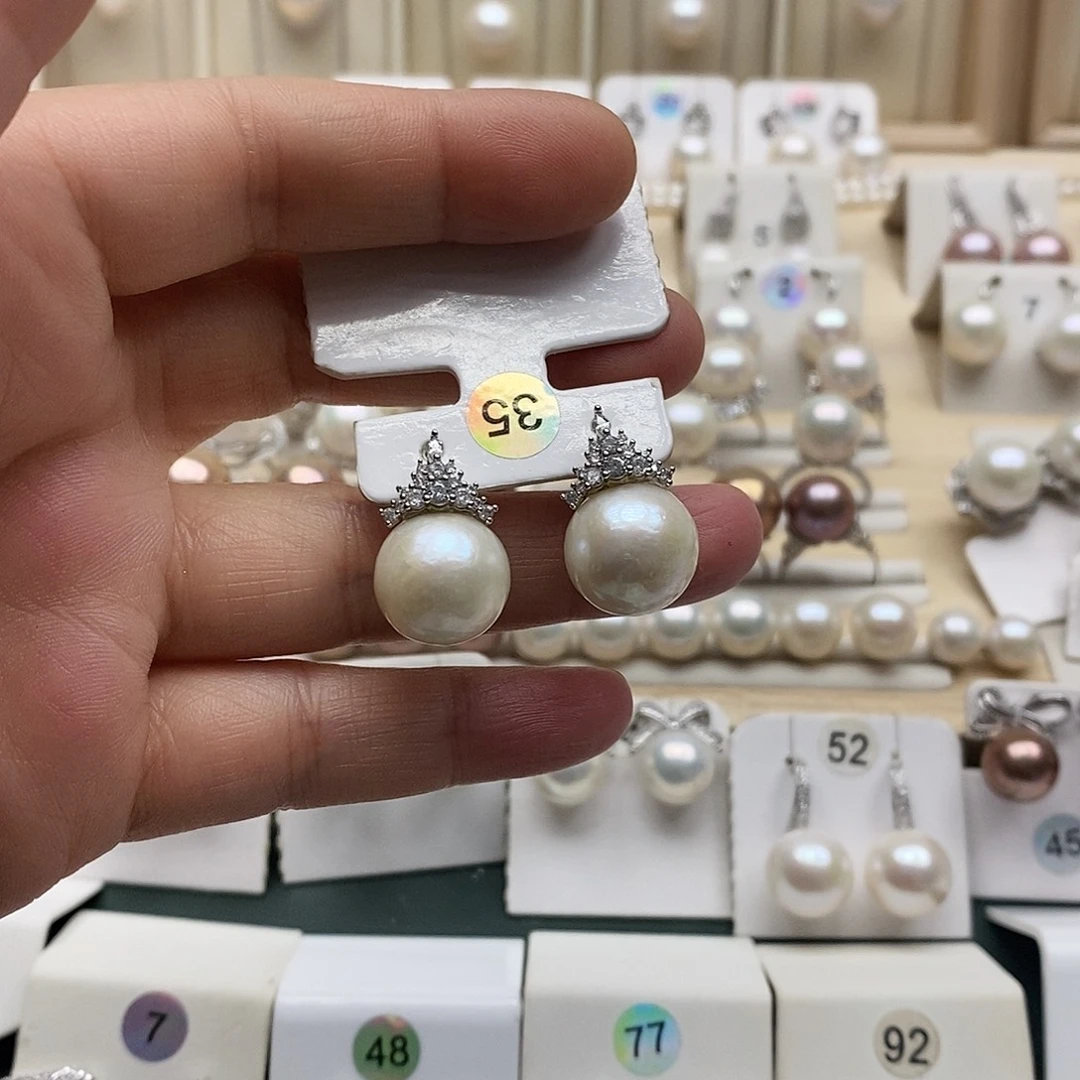 涛***子淡水珍珠颈饰银S925镶嵌