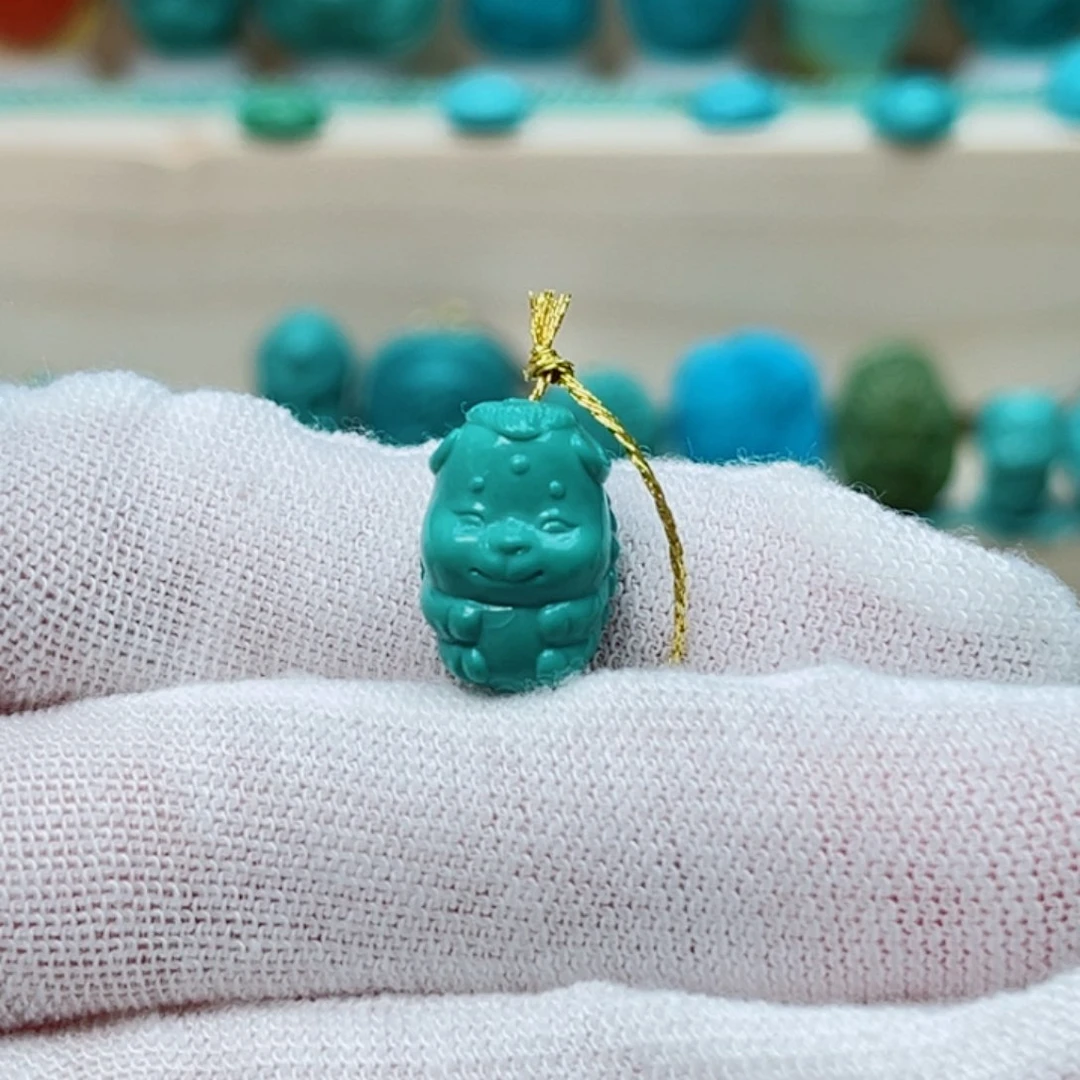 绿松石牛宝宝未镶嵌