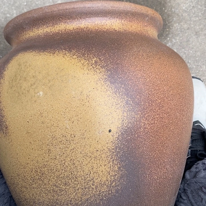 紫砂花盆高约30口约21