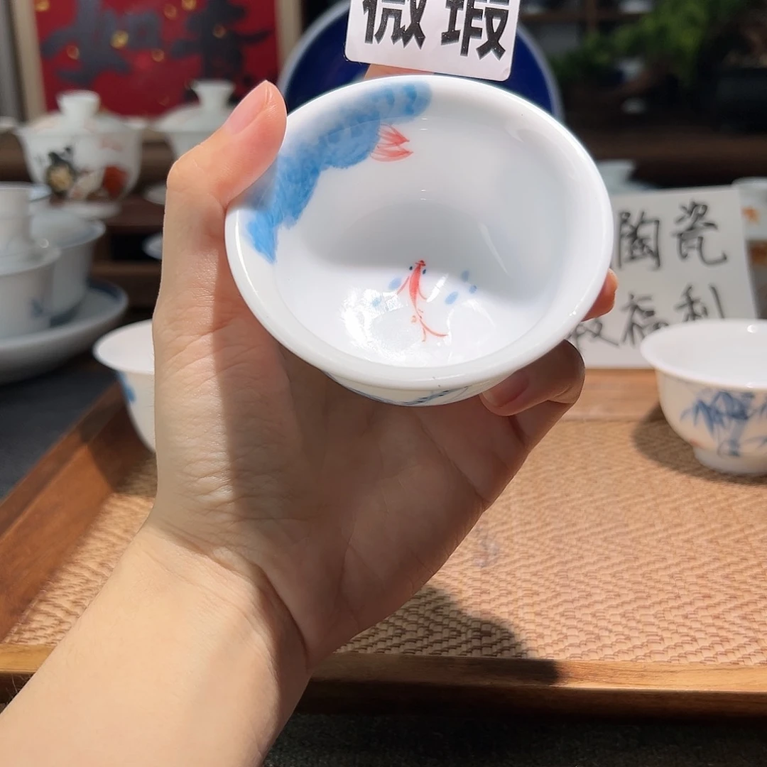 【闪购商品】微瑕 手绘 压手杯