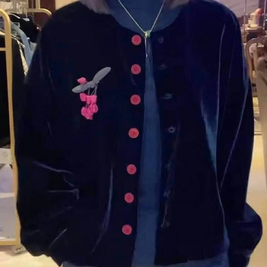 红樱桃丝绒短外套8861HDCEQ