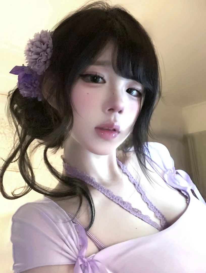 纯欲紫色韵味修身显瘦性感辣妹风春夏百搭套装