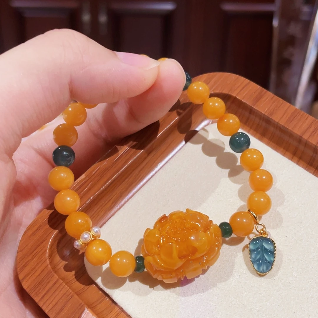 蜜蜡未镶嵌手链手串