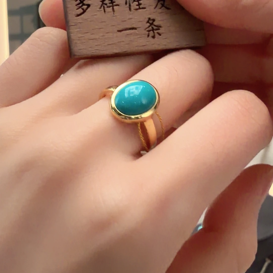 绿松石银S925镶嵌颈饰