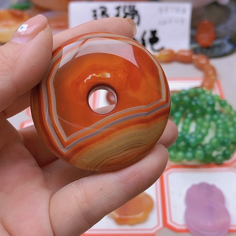 【闪购商品】玛瑙/玉髓未镶嵌珠宝半成品笑*瑩