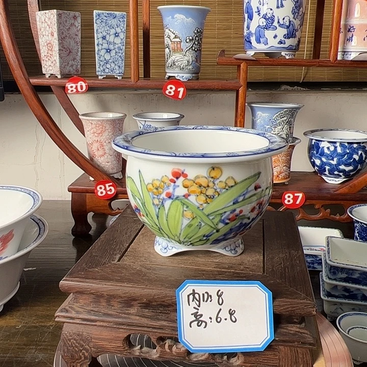 墨奈手绘作品花盆