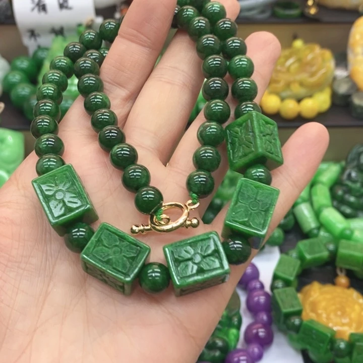 翡翠未镶嵌手链项链70