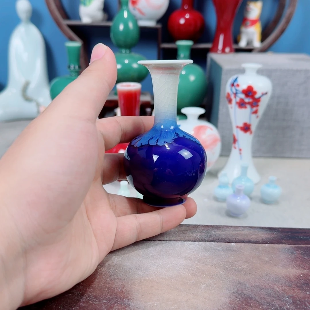 陶瓷手工小花器摆件