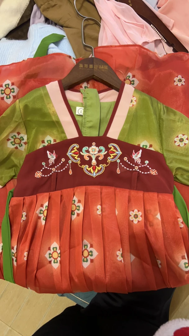 汉服女童夏装薄款齐胸襦裙宝宝超仙飘逸唐装表演服复古连衣裙子