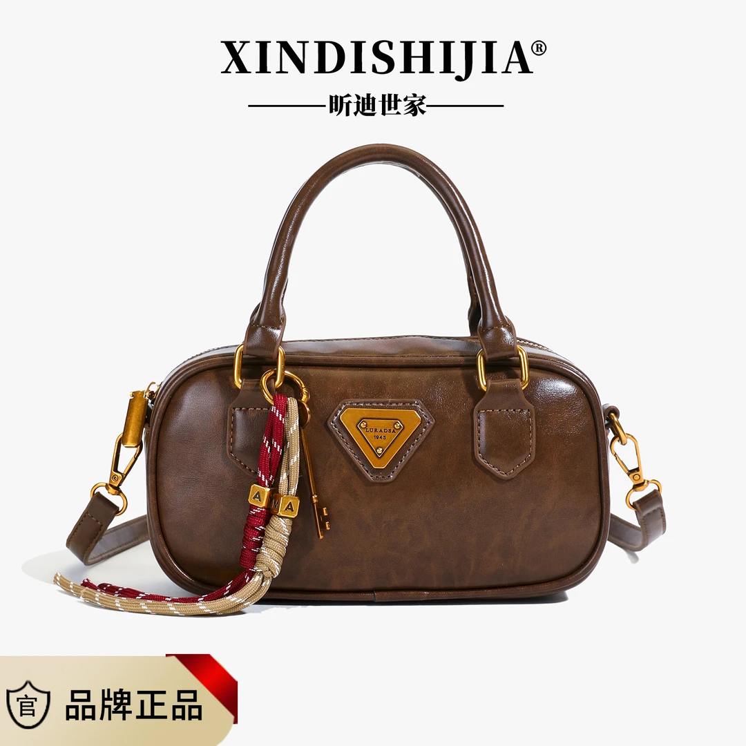 2025年网红斜挎包包百搭手拎包手提包女士高级感轻奢上档次保龄包