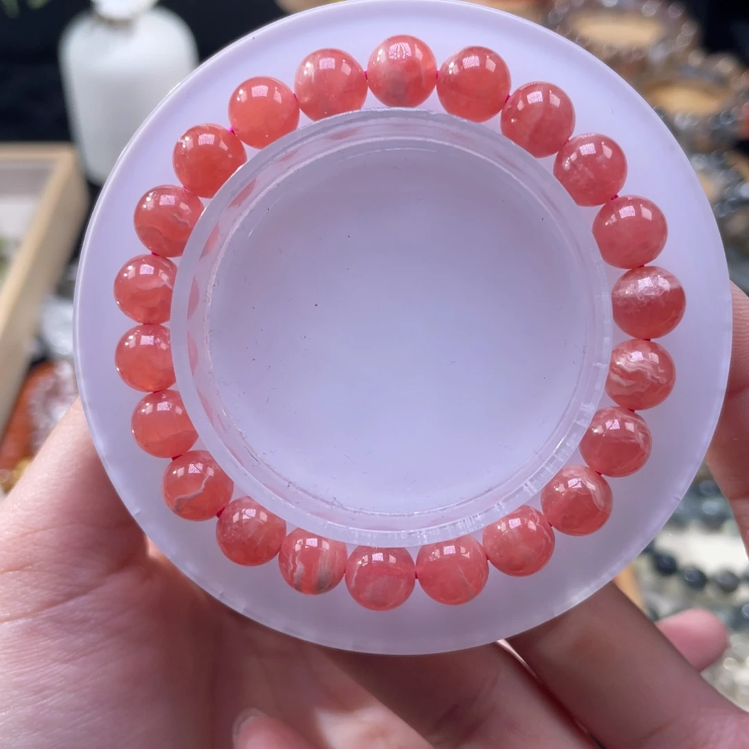 菱锰矿（红纹石）手链未镶嵌i*m8mm   620