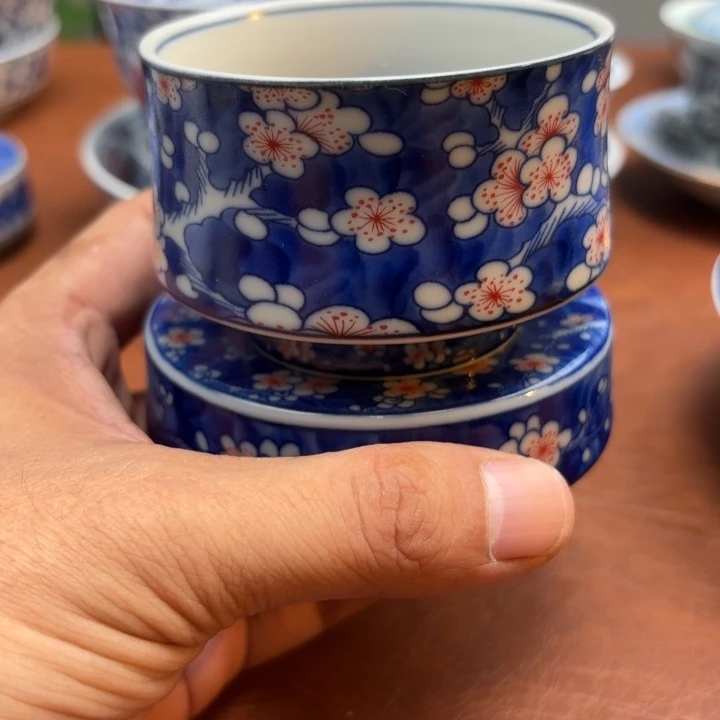 盖碗冰梅杯子送盖置景德镇发货