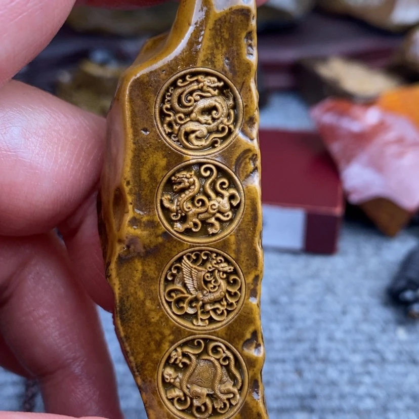【闪购商品】原石雕刻手把件