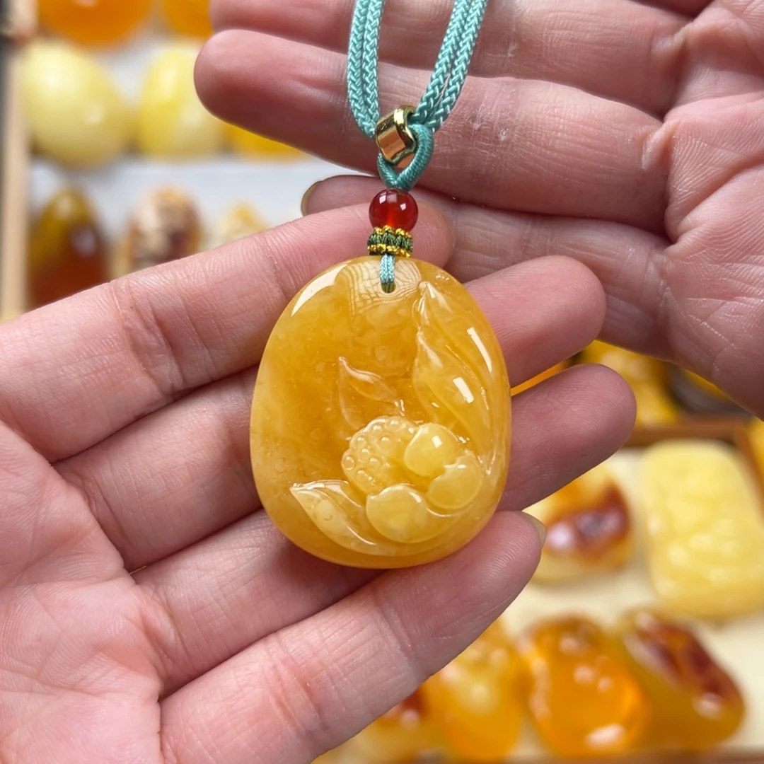 蜜蜡颈饰未镶嵌蜜蜡
