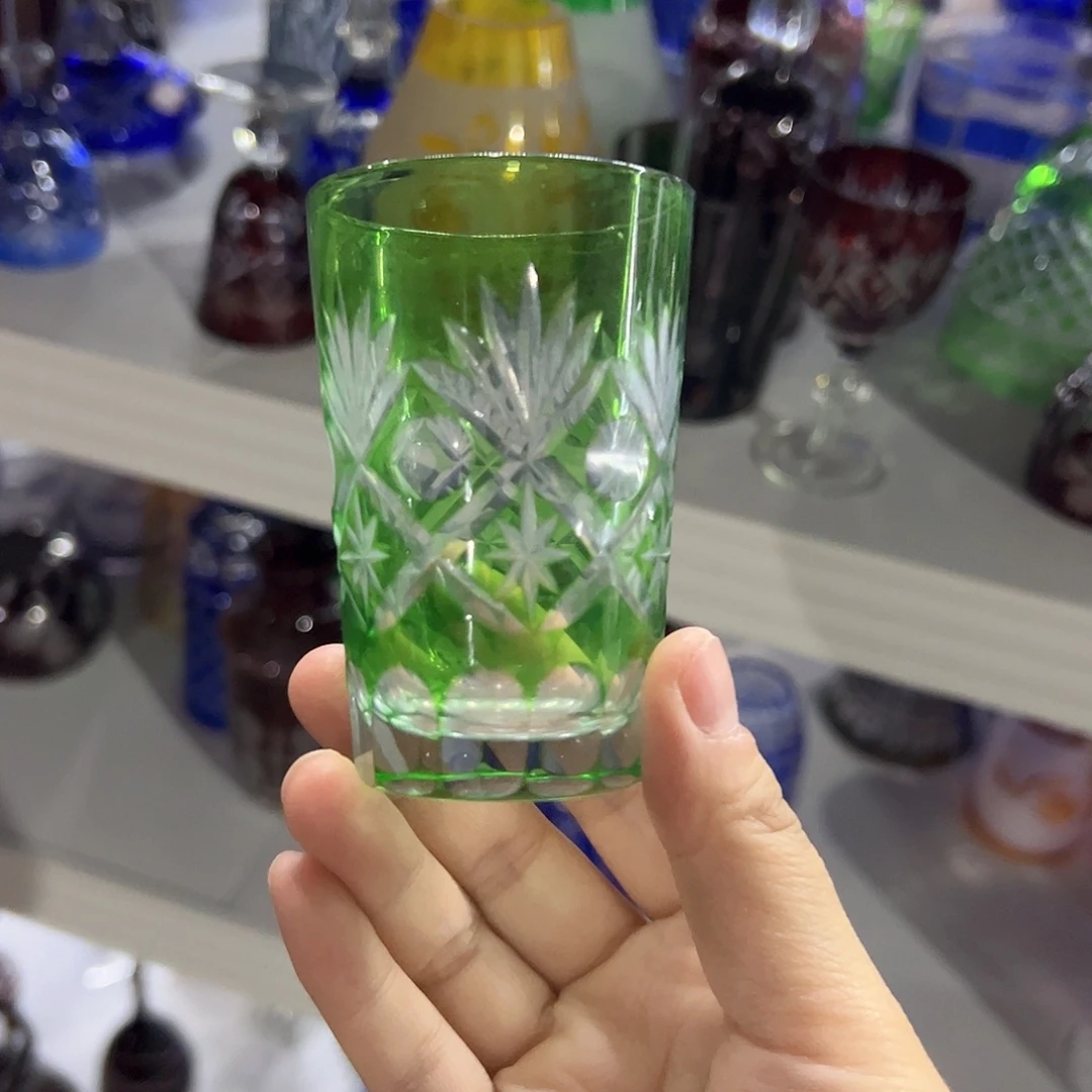 水晶玻璃平底款微瑕一个