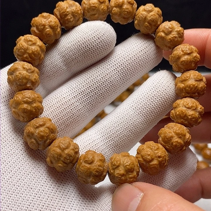 猴头核桃吊坠手工龙炎混沌