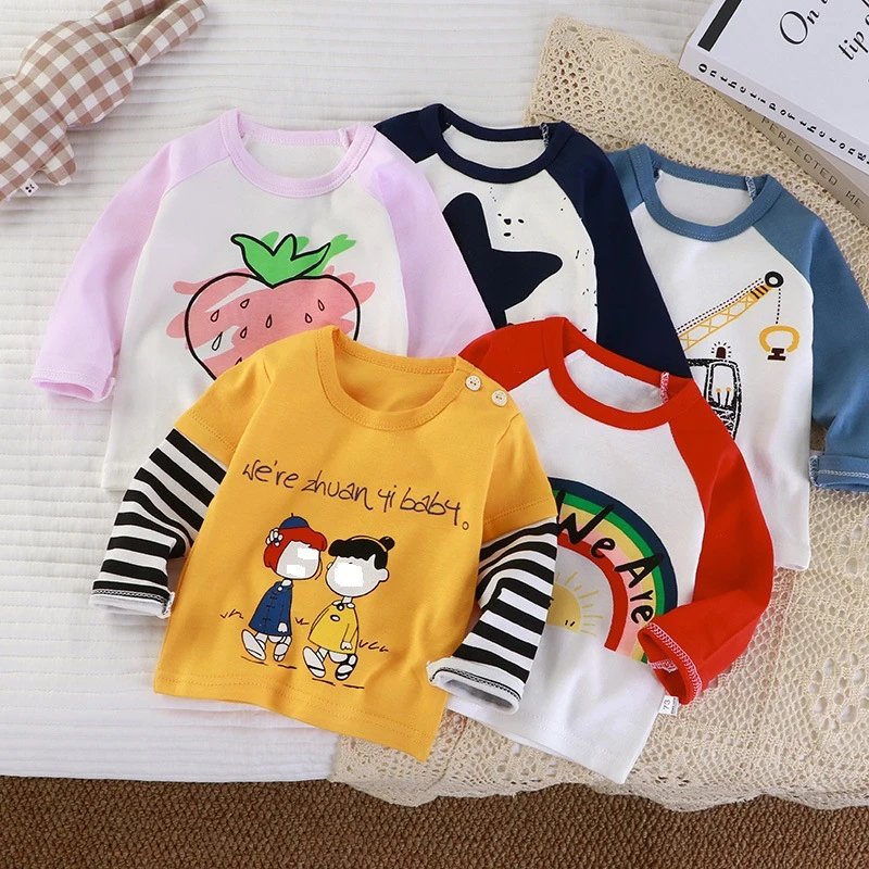 儿童上衣打底衫春秋纯棉小童童装男童女童春装秋装洋气女宝婴幼儿