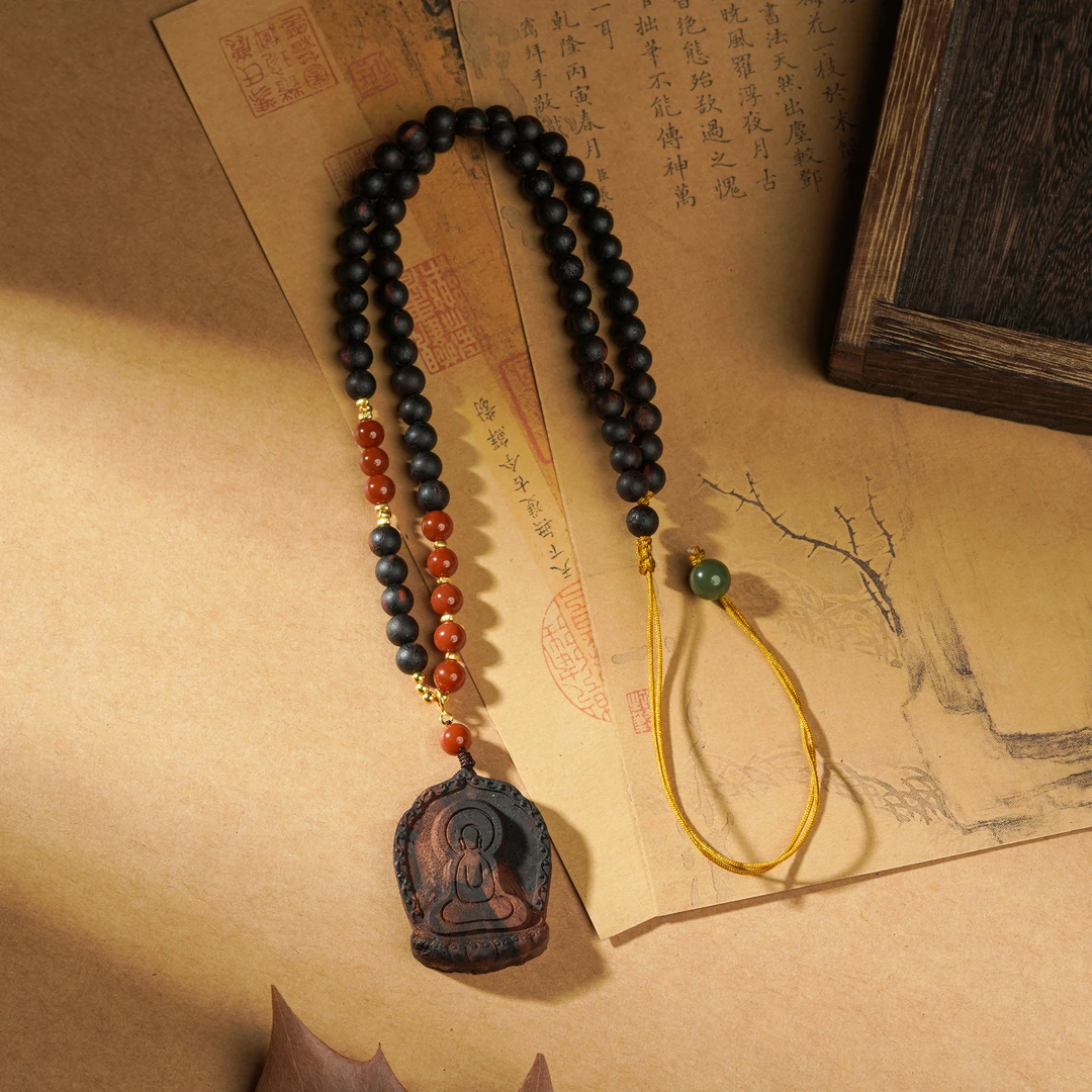 【可南】海南降真香无相佛6MM吊坠挂脖小众饰品精致正宗Q2-S