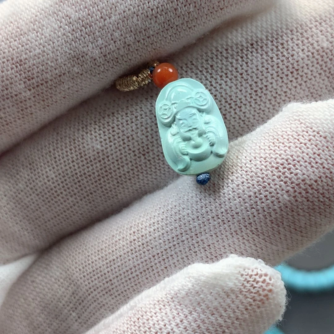 绿松石未镶嵌挂件