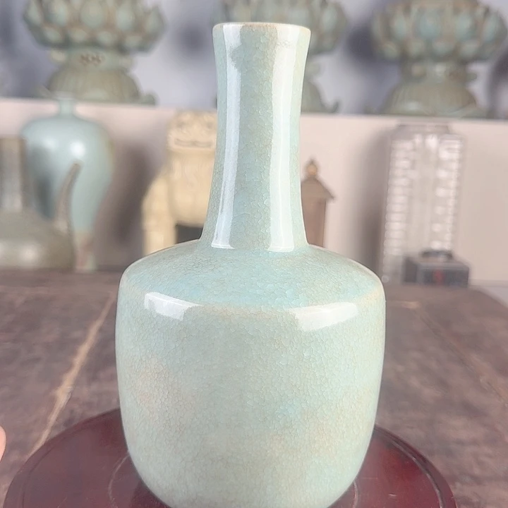 汝窑直口瓶品相完美