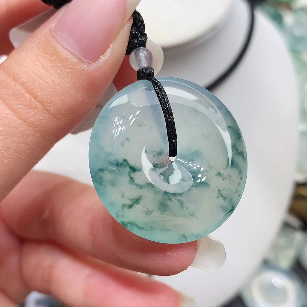 翡翠未镶嵌胸饰翡翠78，30.3/5.7