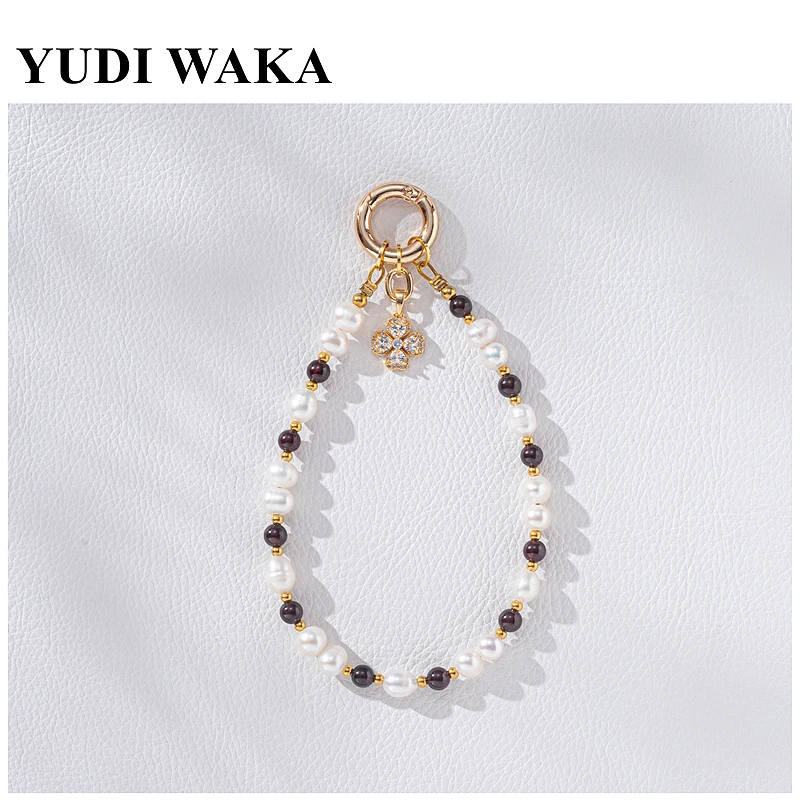 【玫瑰】复古清冷自制天然淡水珍珠手机链手腕挂饰小众高级链条