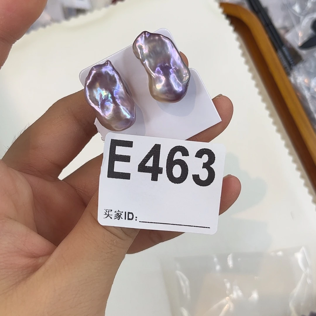 淡水珍珠耳饰银S925镶嵌