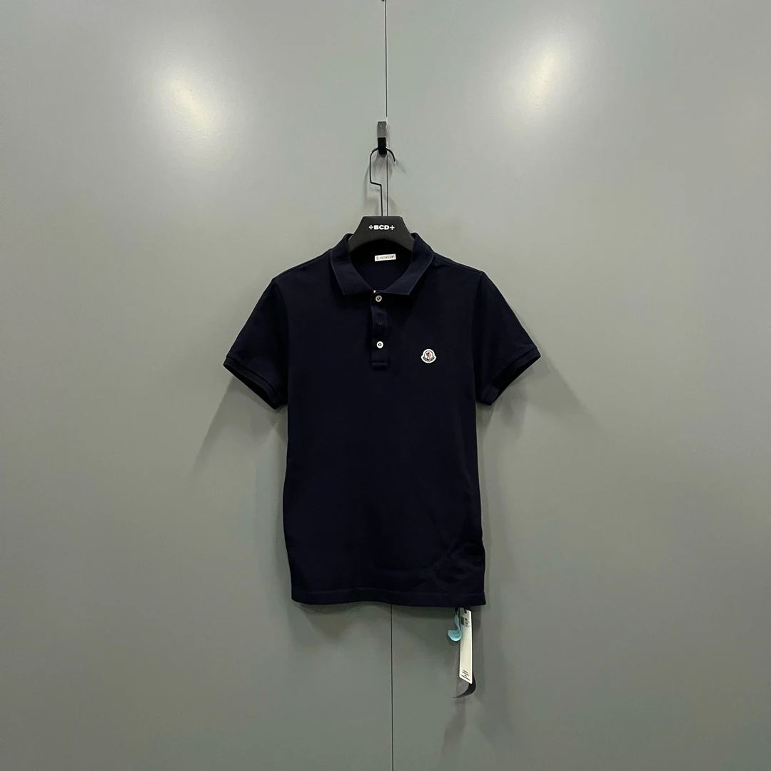 95新 MONCLER jp925 207177  藏青色徽标polo衫 M码