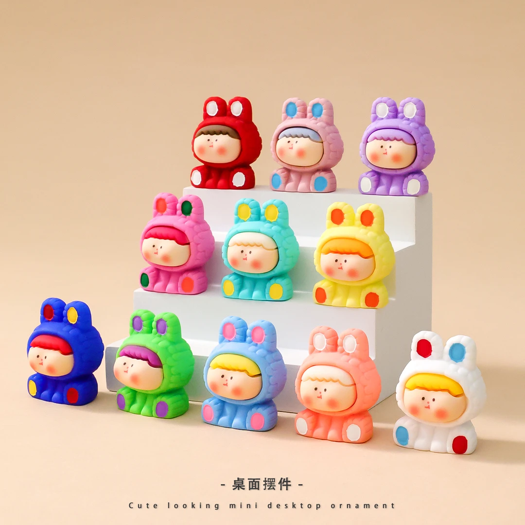 【九宫格直播拆】实色莉莉丝萌粒DIY摆件 对对碰